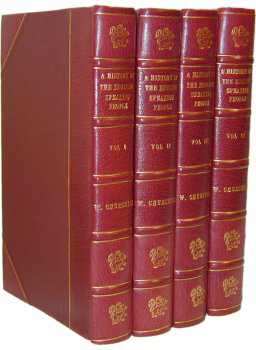 Set of books representing dictionaries or other sources of etymological information about word origins.