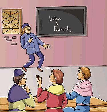 The Black Death resulted in the deaths of many educators and others who used French as their primary language.