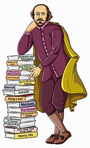 William Shakespeare made use of the largest vocabulary of any writer in any age with many dramatic productions.