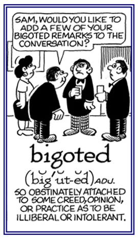 Word Information - search results for: more bigoted