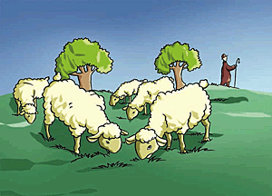 Sheep provide and example of phytophagous consumption.