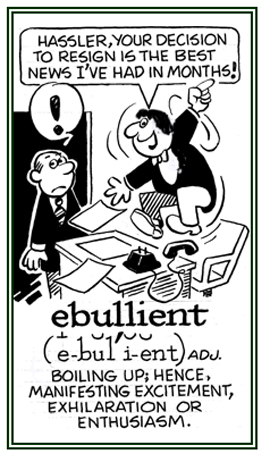 Meaning ebullient