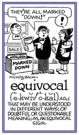 Equivocal meaning