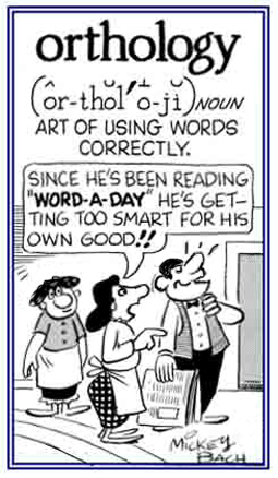 The art of using words correctly.