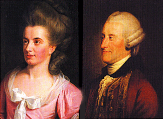 The Earl of Sandwich and his mistress Martha Ray.